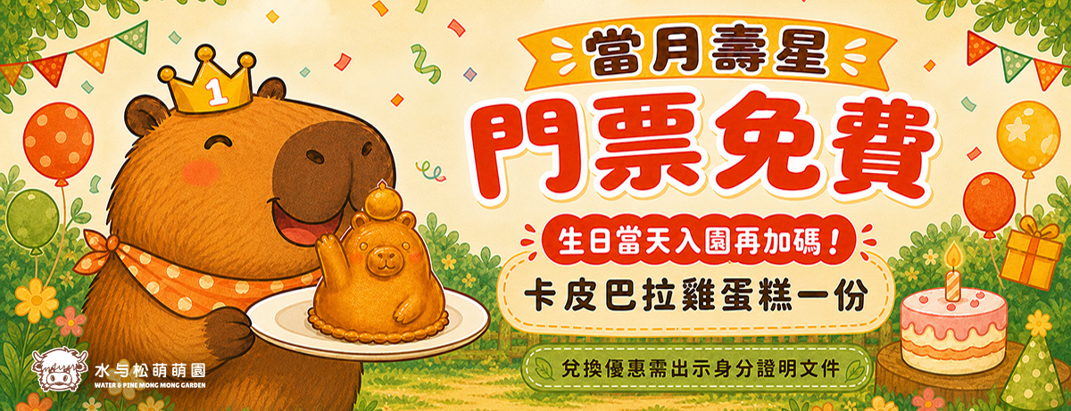 壽星免購票優惠活動 Banner